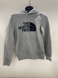 KIDS THE NORTH FACE HOODIE IN GREY - UK SIZE LARGE BOYS: LOCATION - J3