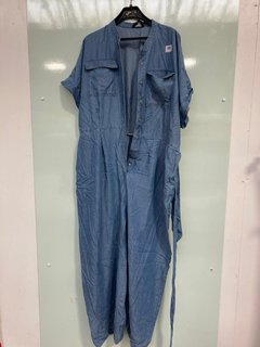 WOMENS PHASE EIGHT LYLA JUMPSUIT IN BLUE - UK SIZE 20: LOCATION - J3