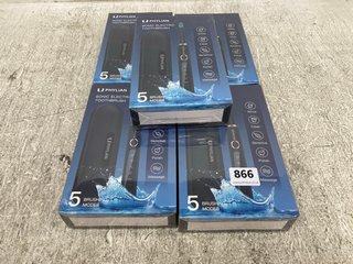 5 X U PHYLIAN SONIC ELECTRIC TOOTHBRUSHES WITH 5 BRUSHING MODES: LOCATION - H1