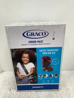 GRACO JUNIOR MAXI GROUP 2/3 HIGH BACK BOOSTER SEAT: LOCATION - H2