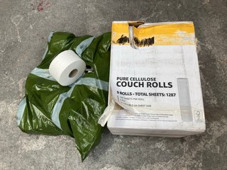 QTY OF ASSORTED ITEMS TO INCLUDE PURE CELLULOSE COUCH ROLLS: LOCATION - H4