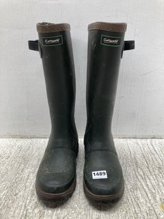 COTSWOLD MENS WELLINGTON BOOTS IN GREEN - SIZE NOT SHOWN: LOCATION - C1