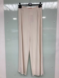 MAX & CO WOMENS DAMINA LONG TROUSERS IN CREAM - SIZE UK 12 - RRP £134.99: LOCATION - D2