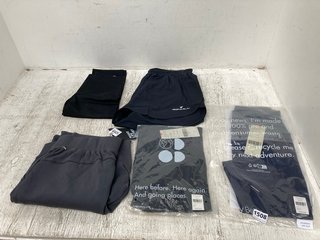 4 X ASSORTED WOMENS CLOTHING IN VARIOUS SIZES TO INCLUDE GYM & COFFEE CHIL TRACK JOGGERS IN ORBIT GREY - SIZE UK M: LOCATION - D2