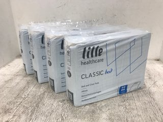 4 X BAGS OF 25 LILLE HEALTHCARE CLASSIC BED & CHAIRS INCONTINENCE PADS: LOCATION - D6