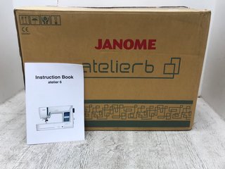 JANOME ATELIER 6 SEWING MACHINE IN WHITE - RRP £1379: LOCATION - D6