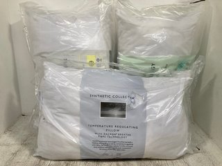 3 X ASSORTED JOHN LEWIS & PARTNERS BEDDING ITEMS TO INCLUDE SYNTHETIC COLLECTION TEMPERATURE REGULATING PILLOW: LOCATION - WA3
