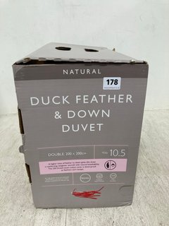 JOHN LEWIS & PARTNERS NATURAL DUCK FEATHER & DOWN 10.5 TOG DOUBLE DUVET: LOCATION - WA4