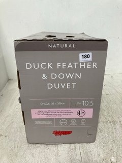 JOHN LEWIS & PARTNERS NATURAL DUCK FEATHER & DOWN 10.5 TOG SINGLE DUVET: LOCATION - WA4
