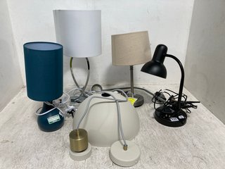 QTY OF ASSORTED JOHN LEWIS & PARTNERS LIGHTING TO INCLUDE ANYDAY TABLE LAMP IN BLACK: LOCATION - WA6