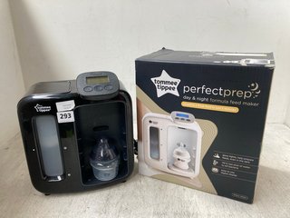 2 X TOMMEE TIPPEE PERFECT PREP DAY & NIGHT FORMULA FEED MAKERS IN BLACK & WHITE: LOCATION - WA10