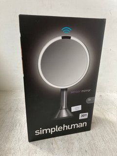SIMPLE HUMAN SENSOR MIRROR WITH 5X MAGNIFICATION IN CHROME - RRP £199.95: LOCATION - WA10