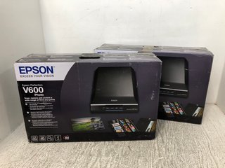 2 X EPSON V600 PERFECTION PHOTO SCANNER PRINTERS - COMBINED RRP £699.99: LOCATION - A16
