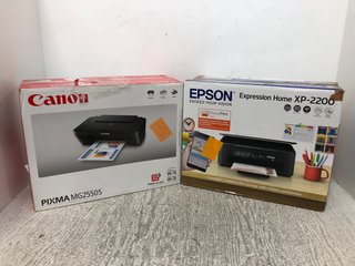 EPSON EXPRESSION HOME XP-2200 MULTIFUNCTION WIRELESS PRINTER TO ALSO INCLUDE CANON PIXMA MG2550S INKJET PHOTO PRINTER: LOCATION - A16