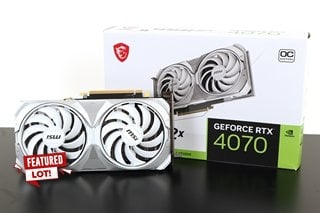 GEFORCE RTX 4070 VENTUS 2 X WHITE : RRP £599.00: LOCATION - BOOTH