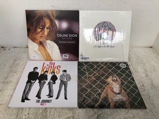 4 X ASSORTED VINYLS TO INCLUDE CELINE DION MY LOVE ESSENTIAL COLLECTION: LOCATION - A13