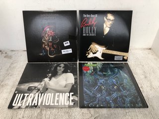 4 X ASSORTED VINYLS TO INCLUDE THE VERY BEST OF BUDDY HOLLY AND THE CRICKETS: LOCATION - A12
