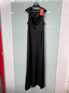 MAX & CO SESTO SLEEVELESS LONG DRESS IN BLACK SIZE 12 : RRP £230.00: LOCATION - BOOTH