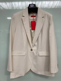 MAX & CO INSEGNA LADIES SHORT JACKET IN CREAM UK SIZE 14 : RRP £279.00: LOCATION - BOOTH