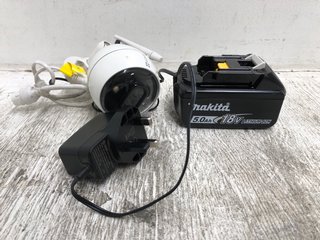 C3X SMART OUTDOOR CAMERA TO ALSO INCLUDE MAKITA 18V REPLACEMENT BATTERY: LOCATION - A1