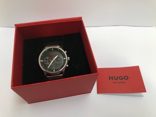 HUGO BOSS ADVISE STAINLESS STEEL WATCH - RRP £199.99: LOCATION - A1