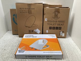 QTY OF ASSORTED TOILET SEATS TO INCLUDE REQUISITE NEEDS TOILET SEAT IN WHITE: LOCATION - B2