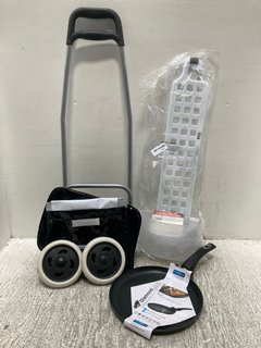 QTY OF ASSORTED ITEMS TO INCLUDE BLUE CANYON HANGING SHOWER CADDY IN WHITE: LOCATION - B3