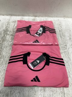 2 X ADIDAS INTER MIAMI CF 24/25 HOME JERSEY FOOTBALL SHIRTS IN PINK - SIZE UK M - COMBINED RRP £160: LOCATION - B5