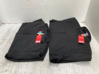 2 X RESULT PERFORMANCE ZIP UP JACKETS IN BLACK - SIZE UK M & XL: LOCATION - B8