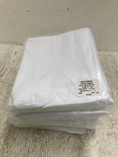 QTY OF SPECTRUM FITTED SHEETS IN WHITE - 90X190CM: LOCATION - B8