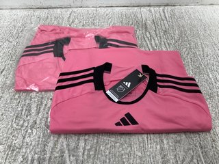 2 X ADIDAS INTER MIAMI CF 24/25 HOME JERSEY FOOTBALL SHIRTS IN PINK - SIZE UK M - COMBINED RRP £160: LOCATION - B11