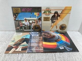 5 X ASSORTED 12 INCH VINYL RECORDS TO INCLUDE ELECTRIC LIGHT ORCHESTRA OUT OF THE BLUE VINYL: LOCATION - B12