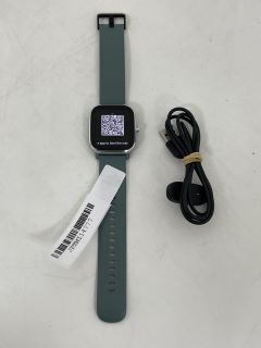 AMAZFIT GTS 2 MINI SMARTWATCH (ORIGINAL RRP - £79) IN GREEN: MODEL NO A2018 (WITH CHARGER CABLE) [JPTM114777]