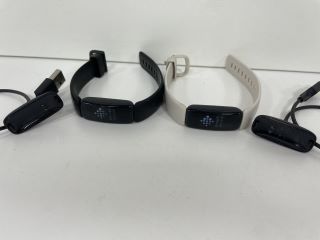 2X FITBIT INSPIRE 2 HEALTH & FITNESS TRACKER: MODEL NO FB418 (WITH STRAPS & CHARGER CABLES) [JPTM115123]