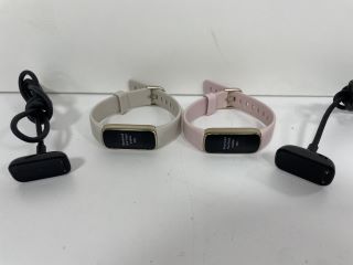 2X FITBIT LUXE HEALTH & FITNESS TRACKERS: MODEL NO FB422 (WITH STRAPS & CHARGER CABLES) [JPTM114863]