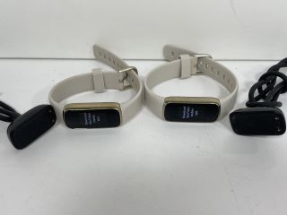 2X FITBIT LUXE HEALTH & FITNESS TRACKERS: MODEL NO FB422 (WITH STRAPS & CHARGER CABLES) [JPTM114757]