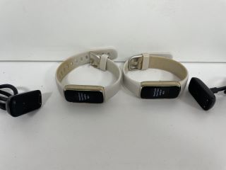2X FITBIT LUXE HEALTH & FITNESS TRACKERS: MODEL NO FB422 (WITH STRAPS & CHARGER CABLES) [JPTM115021]