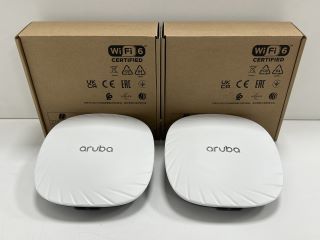 2X HPE ARUBA 500 SERIES ACCESS POINTS: MODEL NO APIN0505 (WITH BOX & MOUNT) [JPTM115007]
