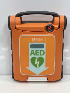 CARDIAC SCIENCE POWERHEART G5 SEMI AUTOMATIC DEFIBRILLATOR: MODEL NO G5S-02P0 (UNIT ONLY (MISSING BATTERY AND ACCESSORIES)) [JPTM114791]
