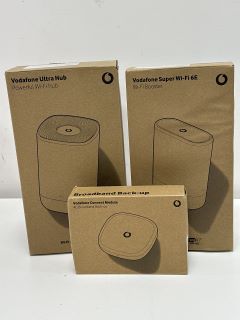 VODAFONE BUNDLE ULTRA HUB, WI-DI BOOSTER & 4G BROADBAND BACK-UP ROUTER: MODEL NO DGM4980VDF, OWA7111VDF, M300Z (WITH BOXES & ALL ACCESSORIES) [JPTM114878]