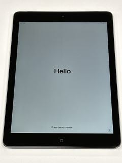 APPLE IPAD AIR 32 GB TABLET WITH WIFI IN SPACE GREY: MODEL NO A1475 (UNIT ONLY) [JPTM114698]