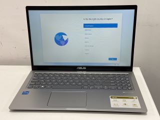 ASUS VIVOBOOK X1500E 256 GB LAPTOP IN SILVER: MODEL NO X1500EA-EJ2737W (WITH MAINS POWER CABLE). 11TH GEN INTEL CORE I3-1115G4 @ 3.00GHZ, 8 GB RAM, 15.6" SCREEN, INTEL UHD GRAPHICS [JPTM115042]