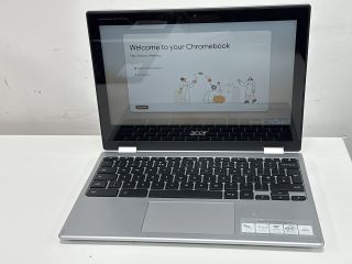 ACER CHROMEBOOK SPIN 311 64 GB LAPTOP IN SILVER: MODEL NO CP311-3H-K5M5 (WITH BOX). MTK MT8183 WITH OCTA CORE, 4 GB RAM, 11.6" SCREEN, MALI-G72 [JPTM115049]