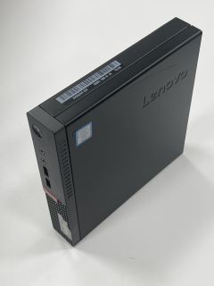 LENOVO THINKCENTRE M910Q 512 GB PC IN BLACK: MODEL NO S4B600 (WITH POWER CABLE, MINOR LIGHT SCRATCH ON LOGO PANEL). INTEL CORE I5, 16 GB RAM, , INTEL HD GRAPHICS 630 [JPTM114779]. THIS PRODUCT IS FUL