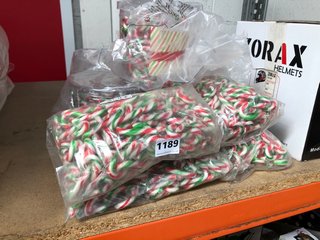 QTY OF CHRISTMAS CANDY CANES BB 06/2025: LOCATION - AR10