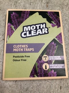 QTY OF MOTH CLEAR CLOTHES MOTH TRAPS: LOCATION - BR8