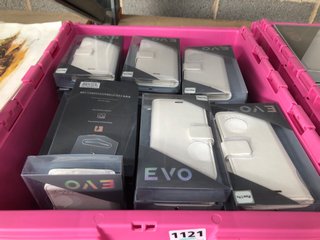 QTY OF EVO IPHONE 11 PRO & IPHONE 11 WHITE FULL PHONE CASE IN FAUX LEATHER: LOCATION - AR14