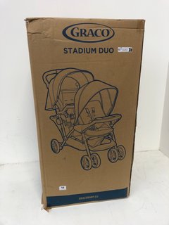 GRACO STADIUM DUO 2 SEAT BABY STROLLER RRP £160: LOCATION - B1