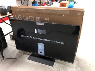 LG UHD AI THINQ 50OUR91 WEBOS 50" SCREEN TV RRP £400: LOCATION - A1