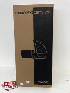 MIXX NEXT CARRY COT IN CAVIAR COLOUR RRP £200: LOCATION - B1